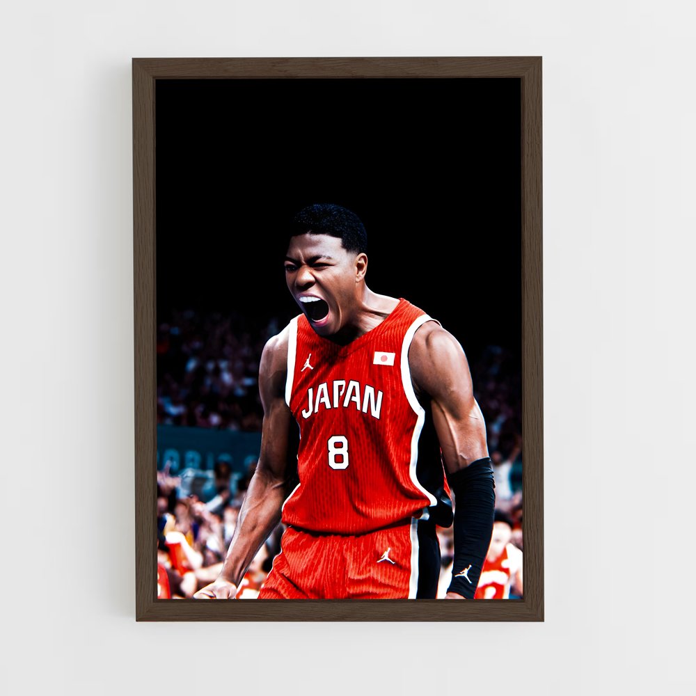 ap-rui hachimura-5 cadre Bois foncé