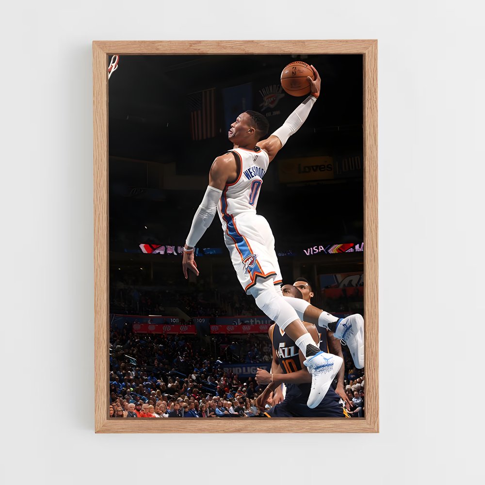ap-russell westbrook-4 cadre Bois clair