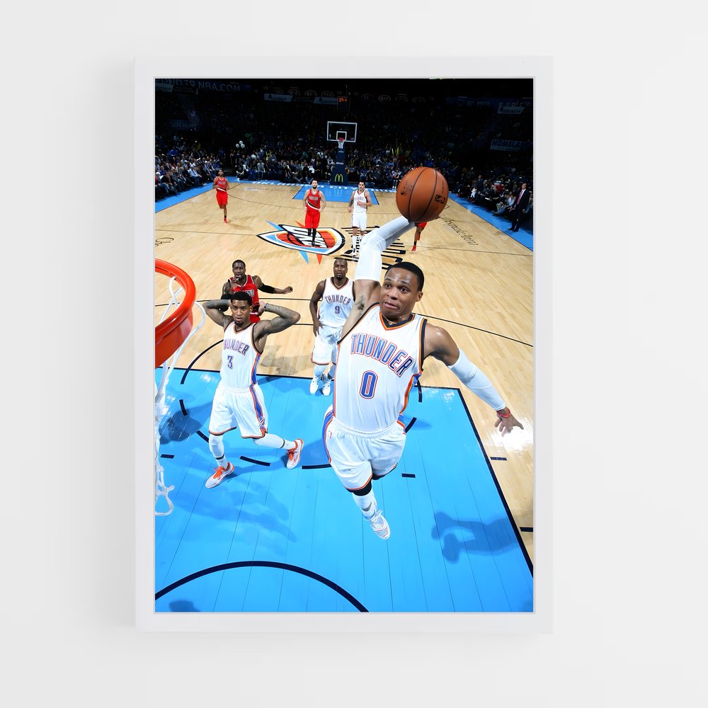 ap-russell westbrook-5 cadre Blanc