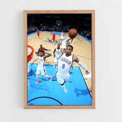 ap-russell westbrook-5 cadre Bois clair