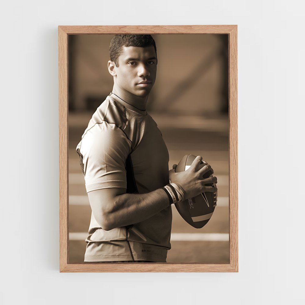 ap-russell wilson-2 cadre Bois clair