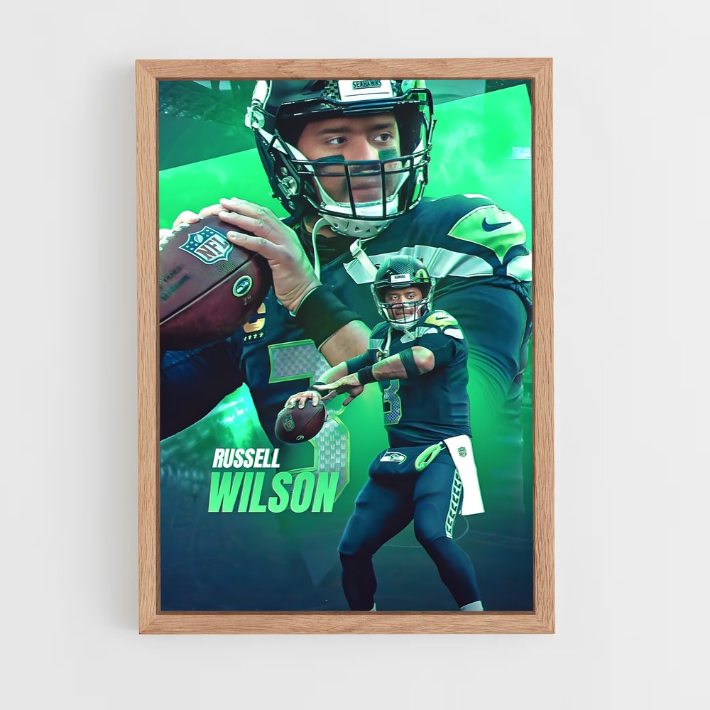 ap-russell wilson-3 cadre Bois clair