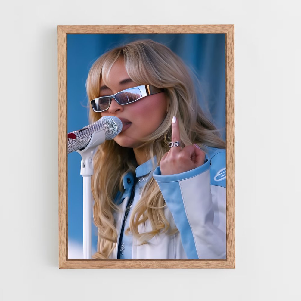 ap-sabrina carpenter-4 cadre Bois clair