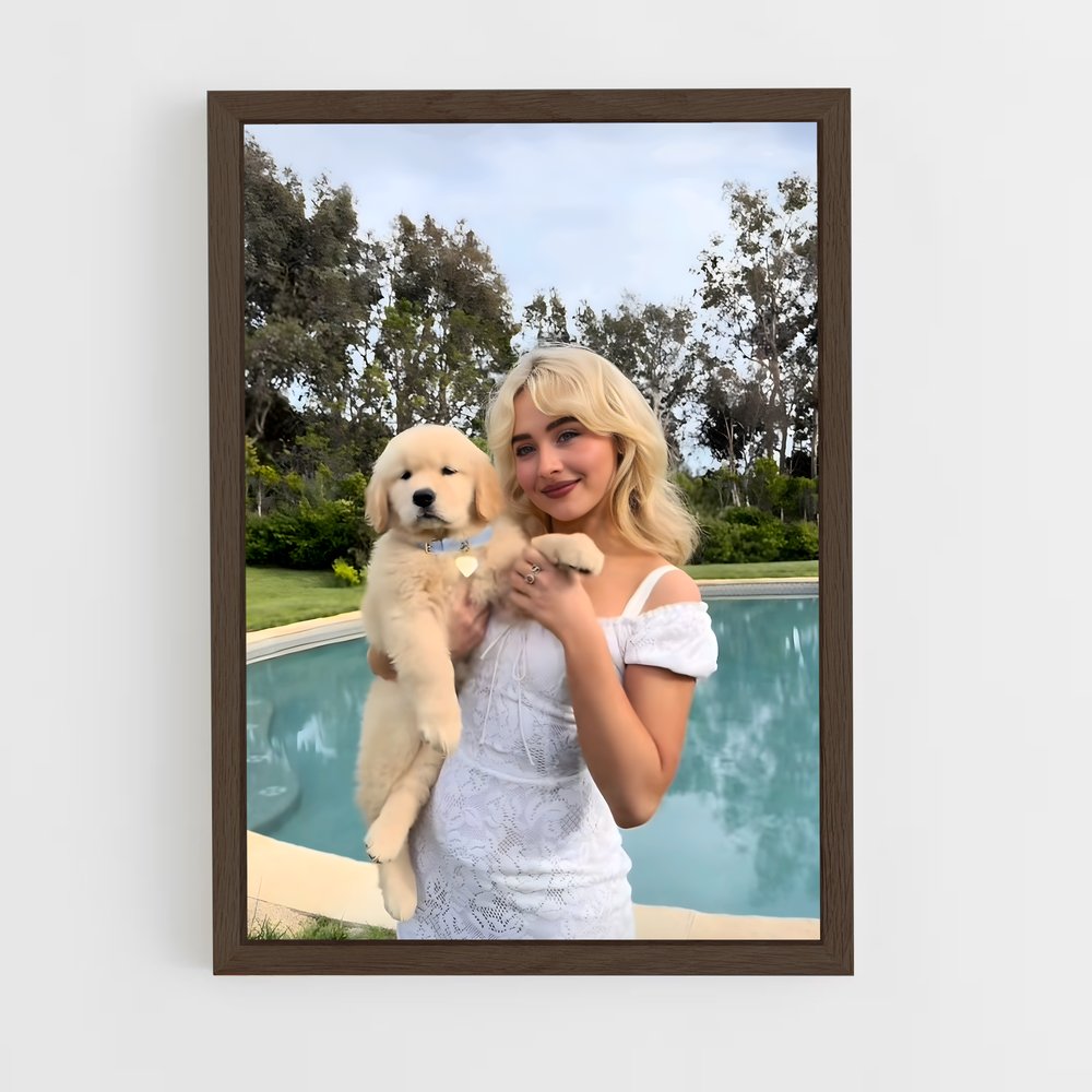 ap-sabrina carpenter-6 cadre Bois foncé