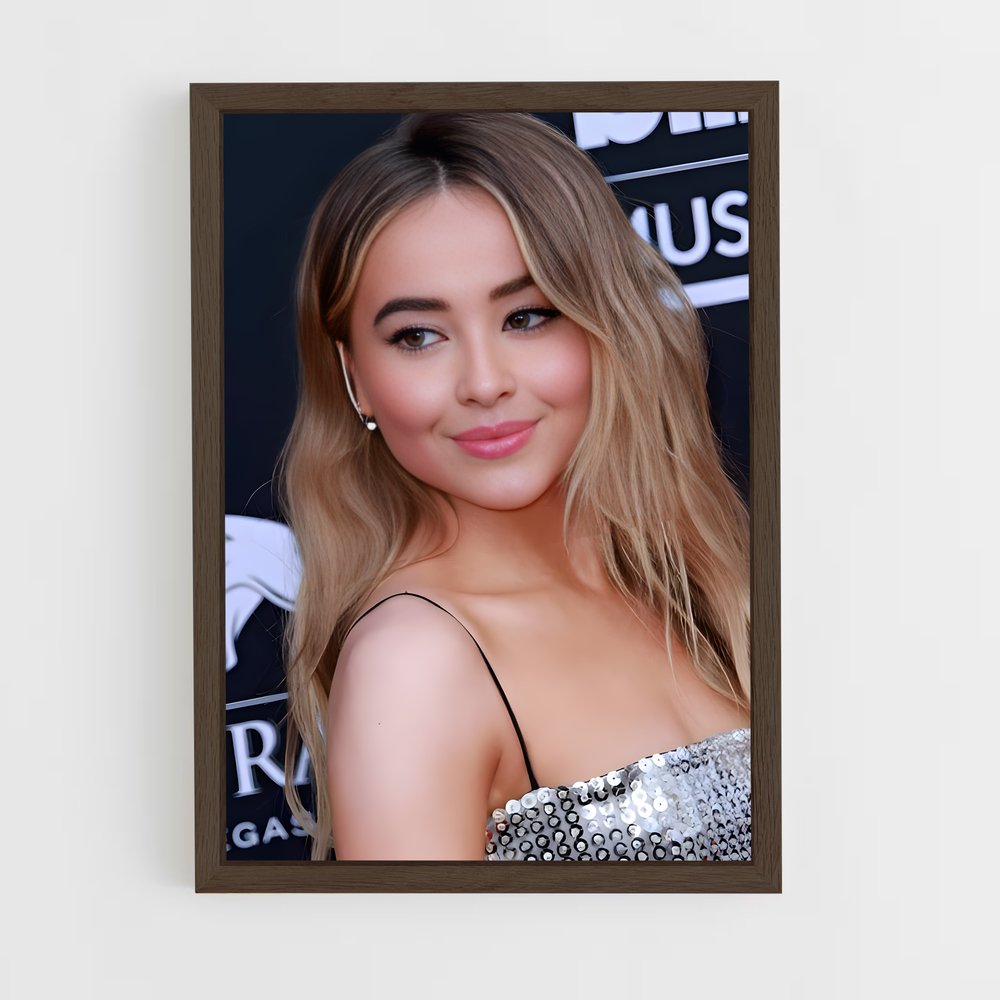 ap-sabrina carpenter-7 cadre Bois foncé