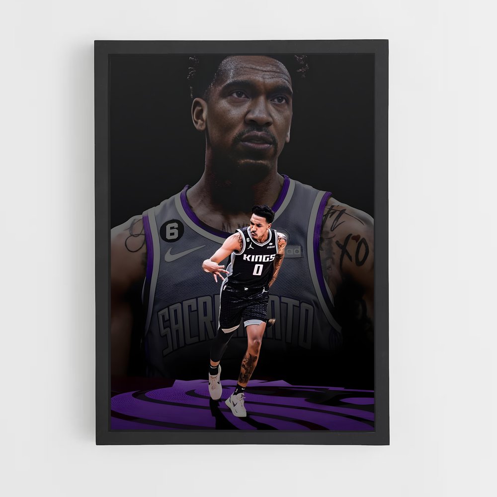 ap-sacramento kings-11 cadre Noir