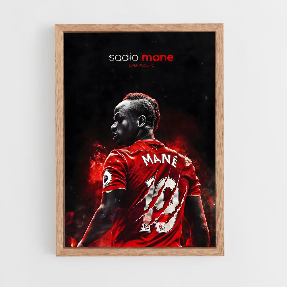 ap-sadio mane-5 cadre Bois clair