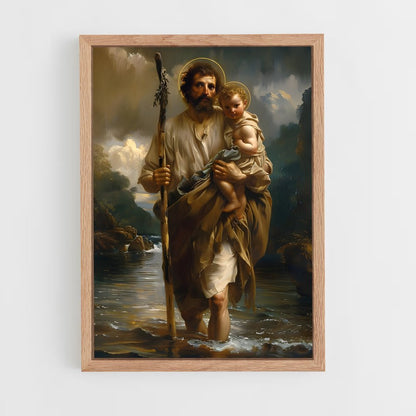 ap-saint christopher-3 cadre Bois clair
