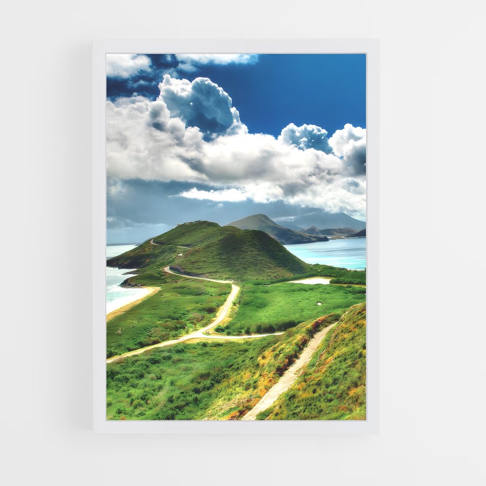 ap-saint kitts and nevis-1 cadre Blanc