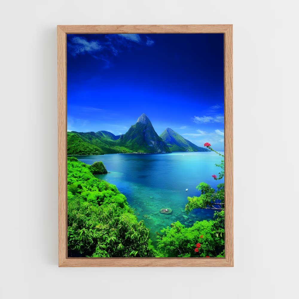 ap-saint lucia-3 cadre Bois clair