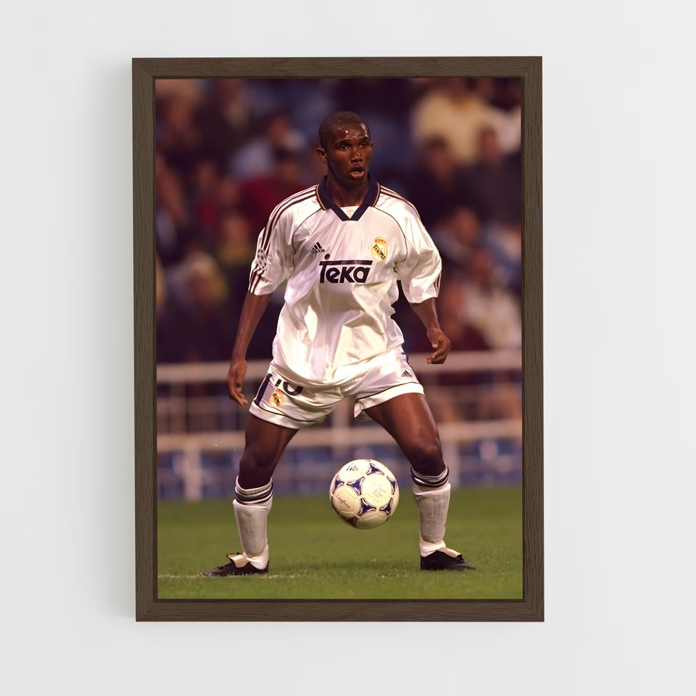 ap-samuel eto'o-4 cadre Bois foncé