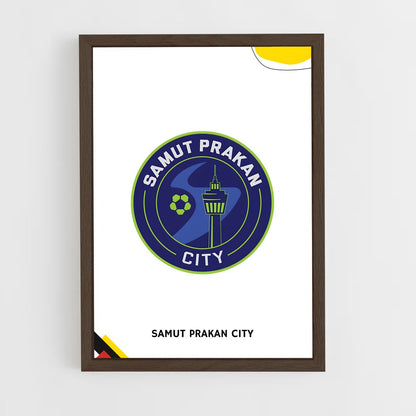 ap-samut prakan city fc-1 cadre Bois foncé