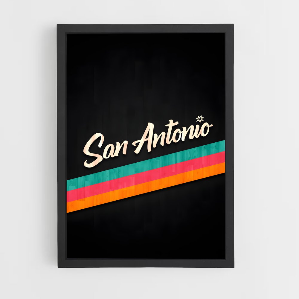 ap-san antonio spurs-1 cadre Noir