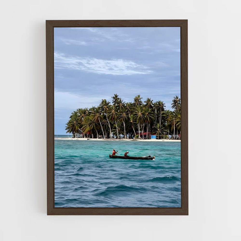 ap-san blas islands-3 cadre Bois foncé
