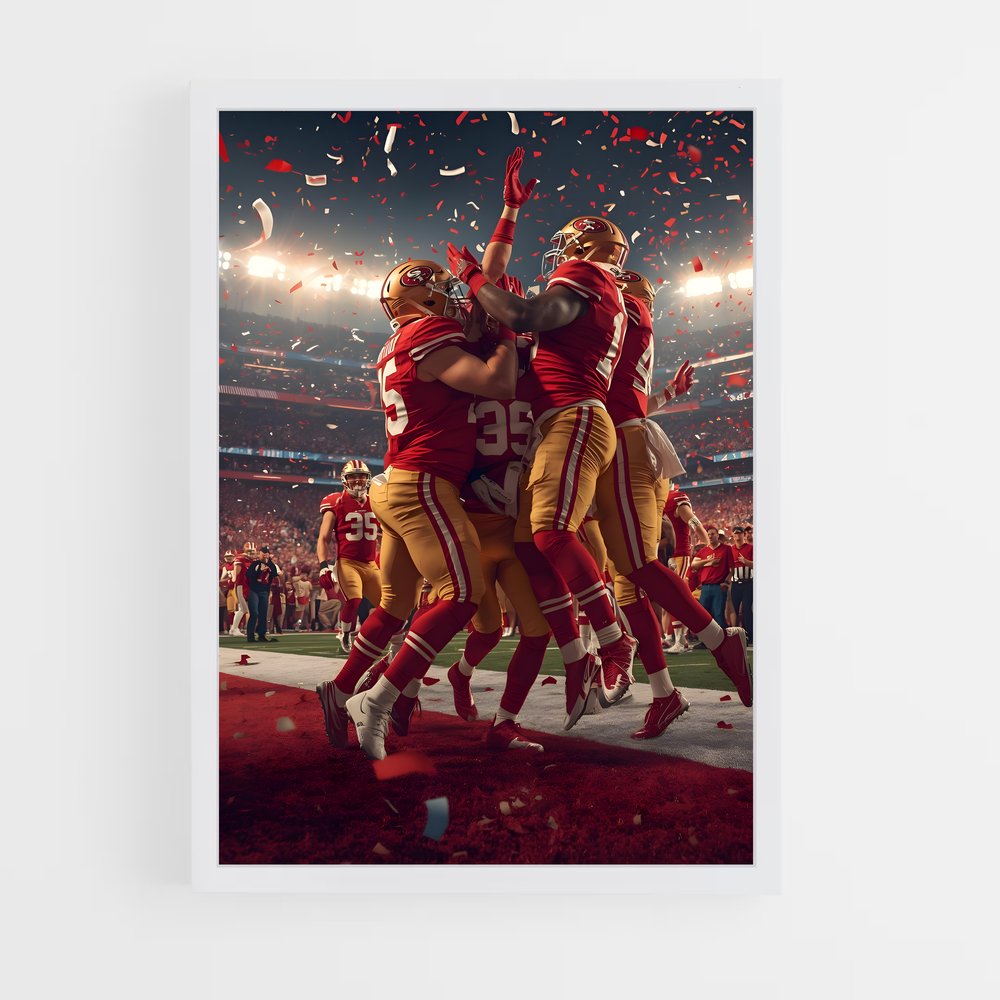 ap-san francisco 49ers-1 cadre Blanc