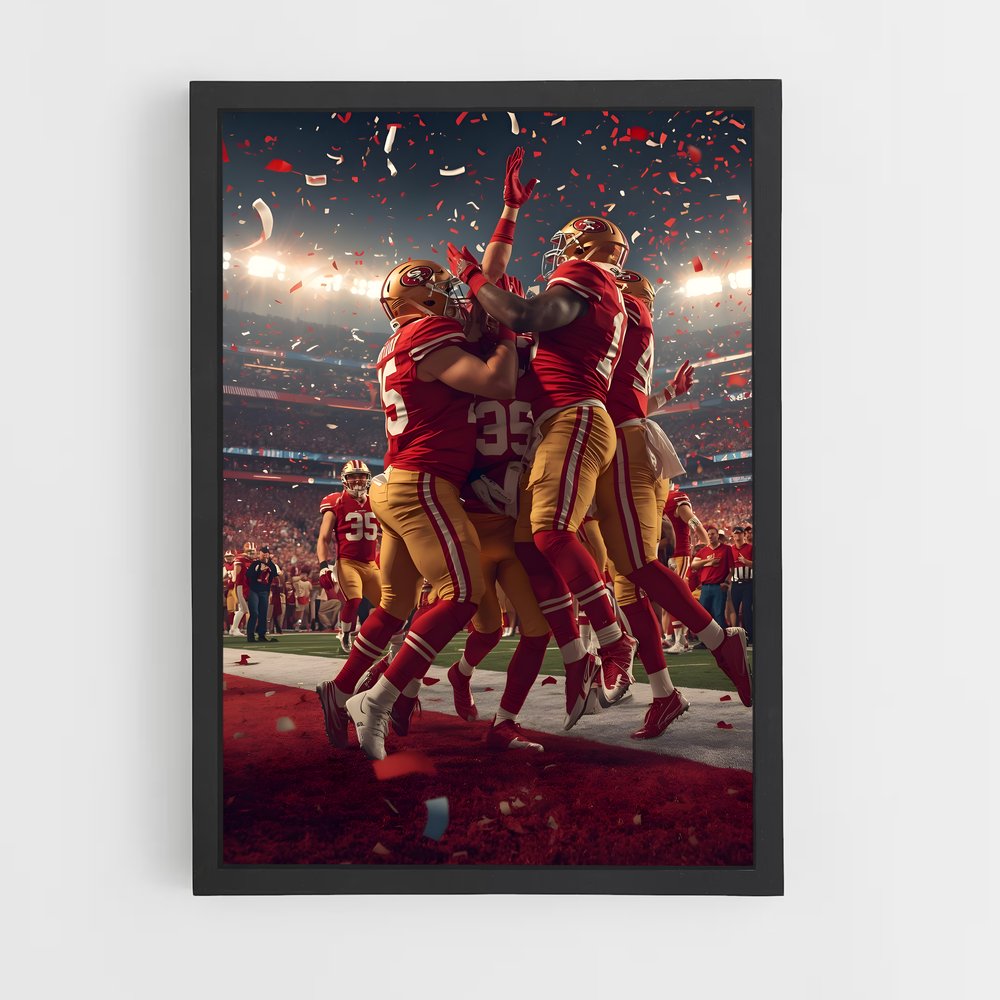 ap-san francisco 49ers-1 cadre Noir