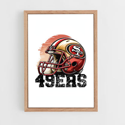 ap-san francisco 49ers-3 cadre Bois clair