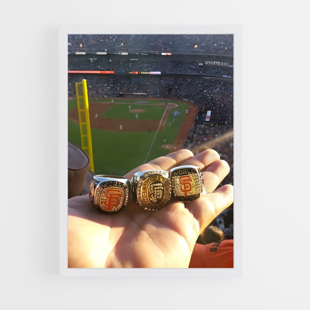 ap-san francisco giants-4 cadre Blanc