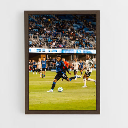 ap-san jose earthquakes-2 cadre Bois foncé