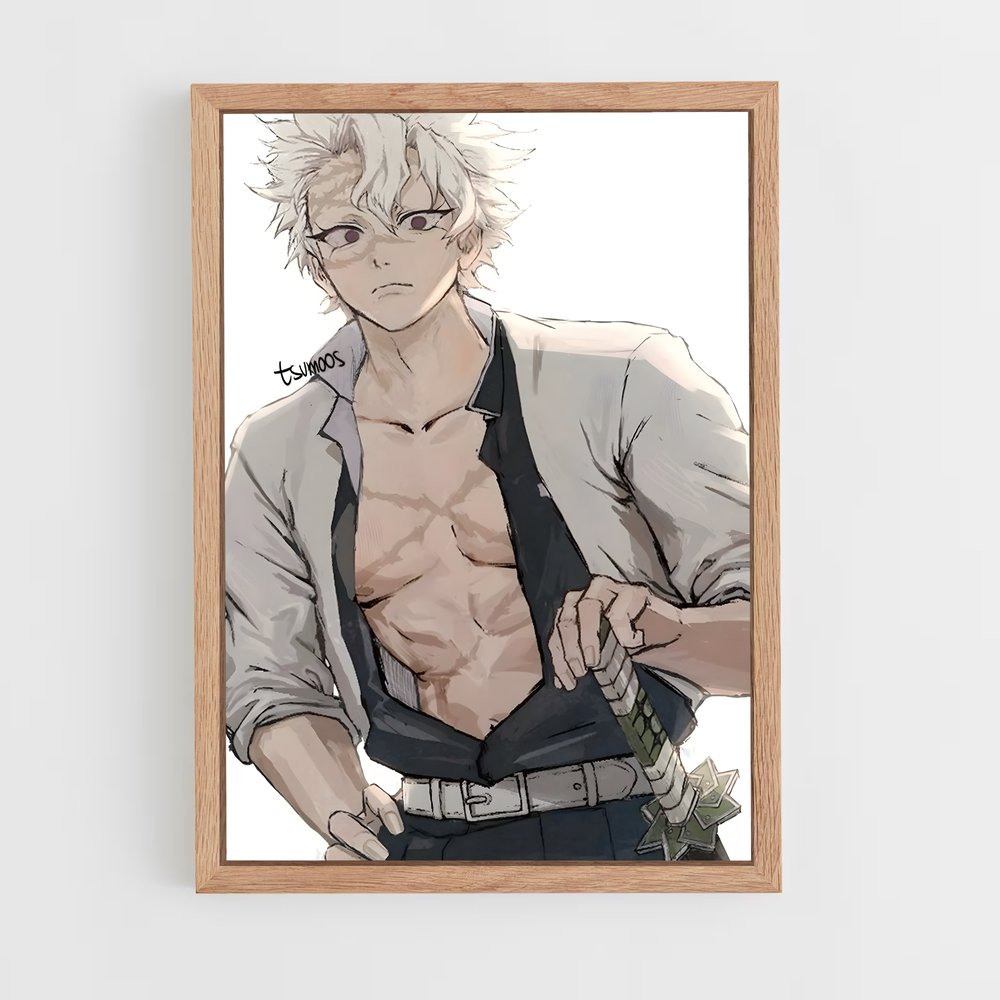 ap-sanemi shinazugawa-4 cadre Bois clair