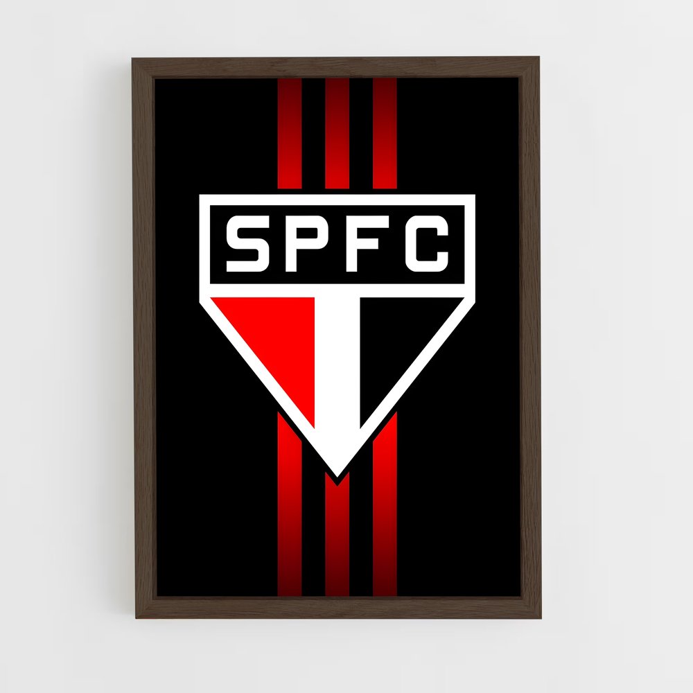 ap-sao paulo fc-9 cadre Bois foncé