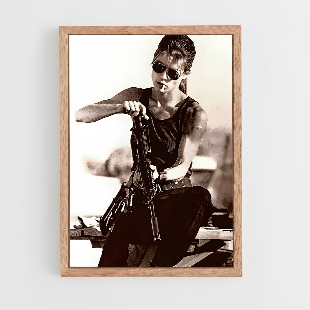 ap-sarah connor-2 cadre Bois clair