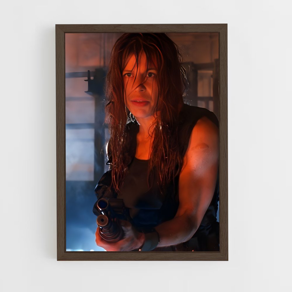 ap-sarah connor-3 cadre Bois foncé