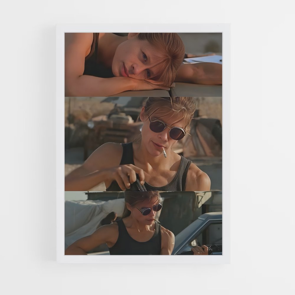 ap-sarah connor-4 cadre Blanc