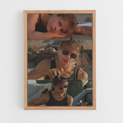ap-sarah connor-4 cadre Bois clair