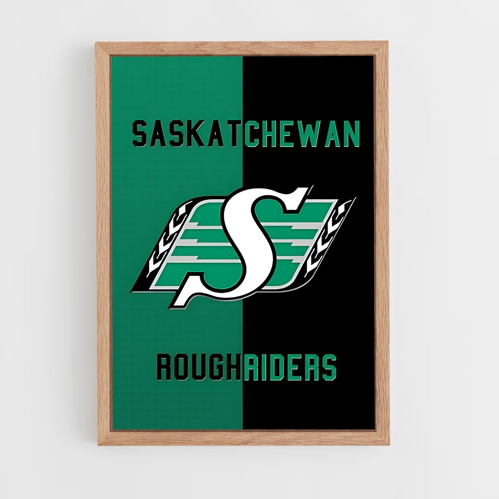 ap-saskatchewan roughriders-2 cadre Bois clair