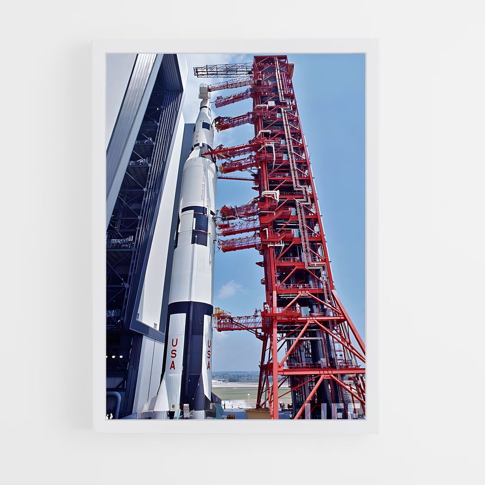 ap-saturn v-5 cadre Blanc