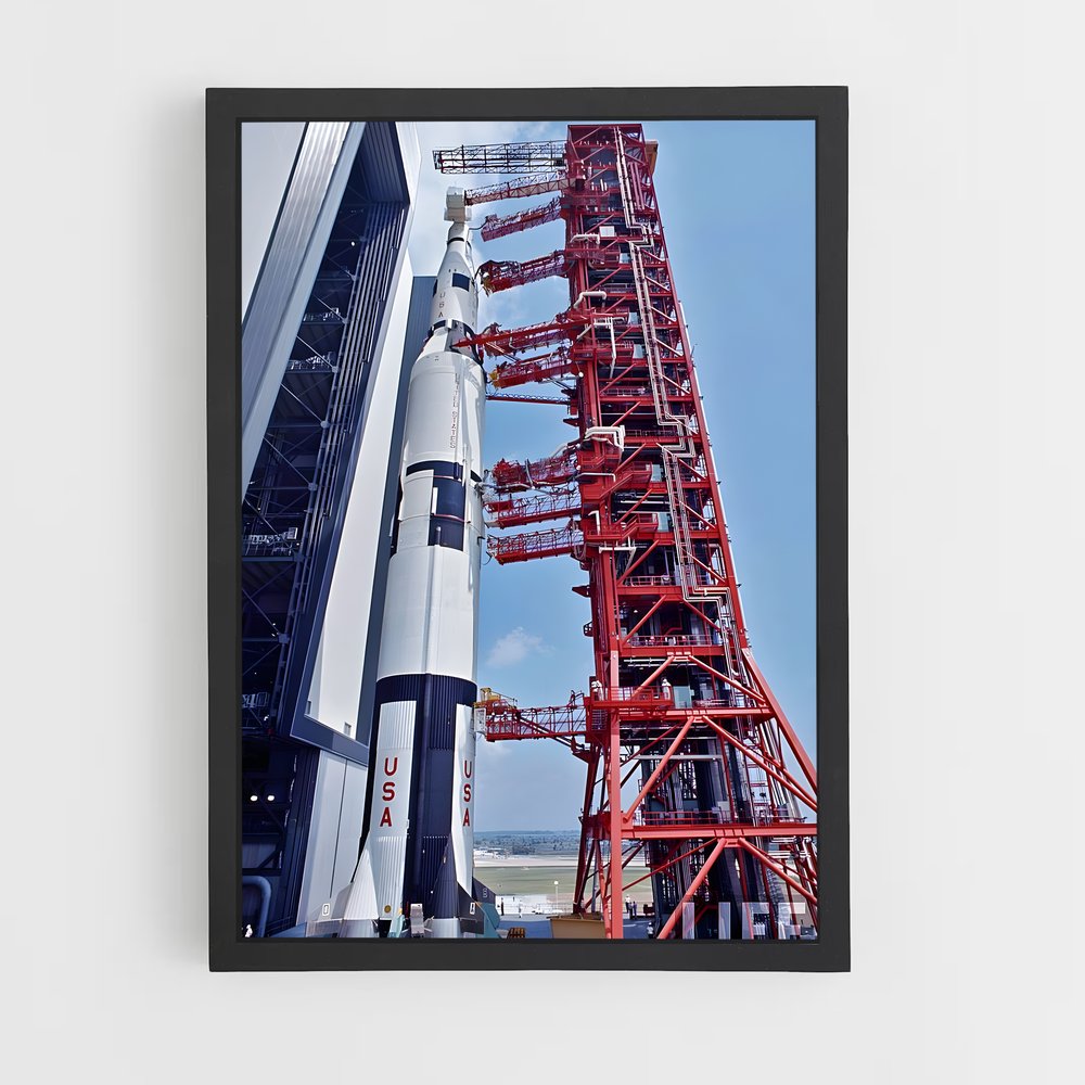 ap-saturn v-5 cadre Noir