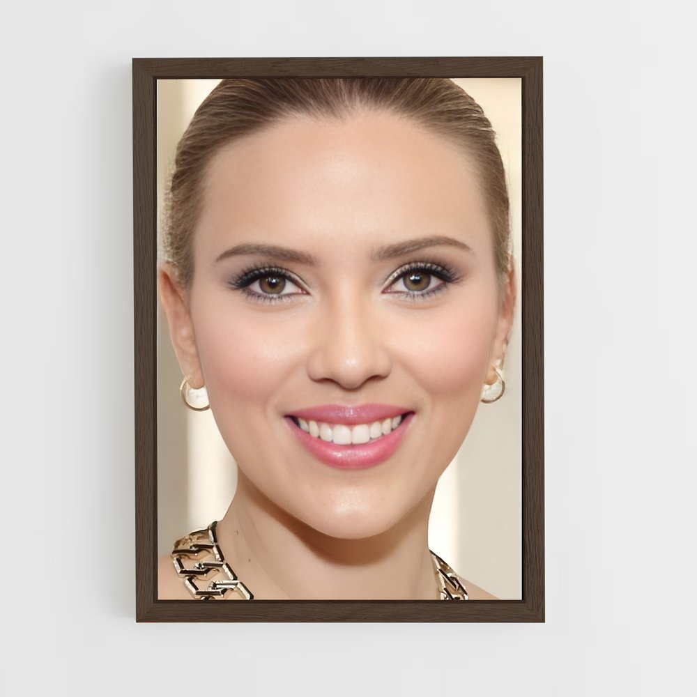 ap-scarlett johansson-5 cadre Bois foncé
