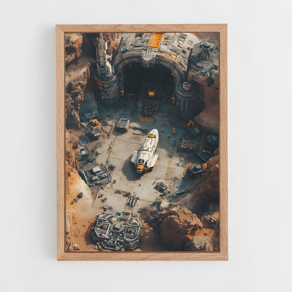 ap-sci fi art-1 cadre Bois clair