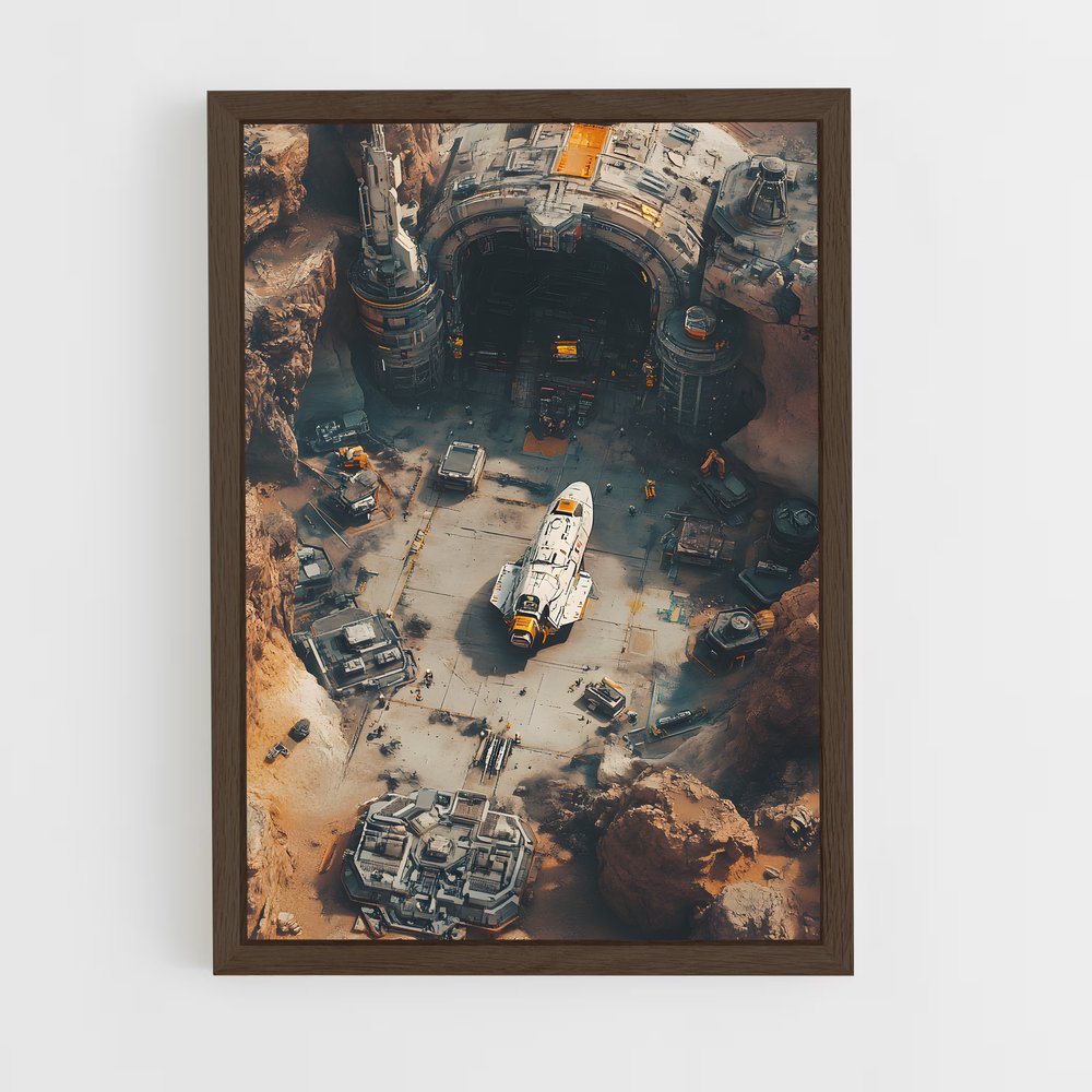 ap-sci fi art-1 cadre Bois foncé
