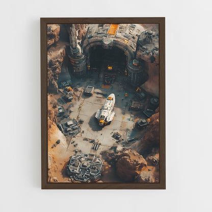 ap-sci fi art-1 cadre Bois foncé