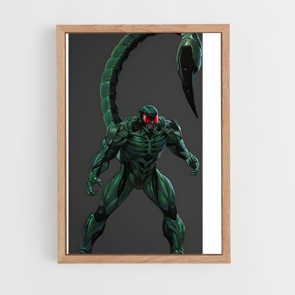 ap-scorpion spider-man-9 cadre Bois clair