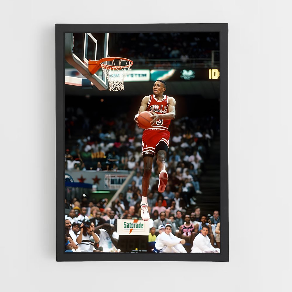 ap-scottie pippen-8 cadre Noir