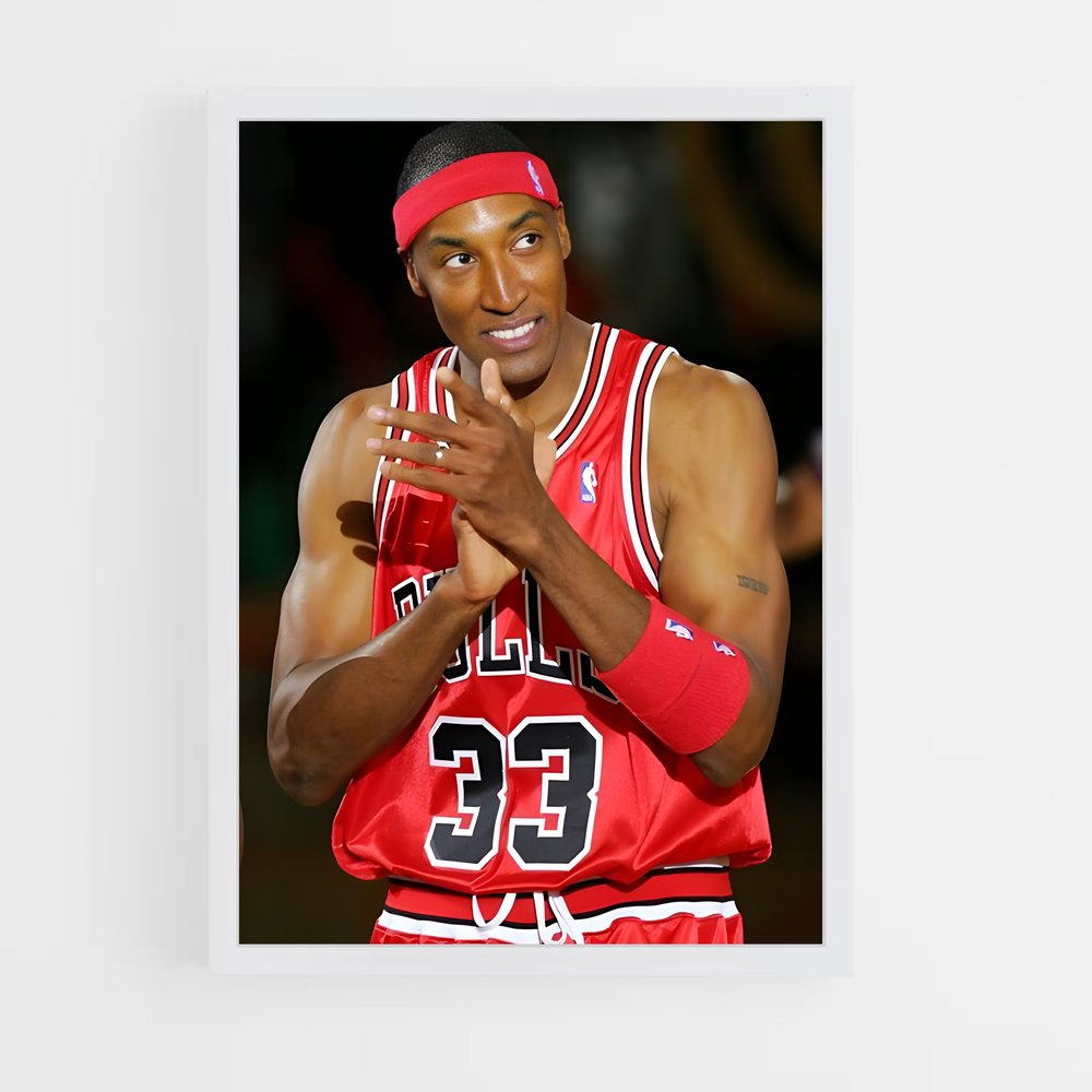 ap-scottie pippen-9 cadre Blanc