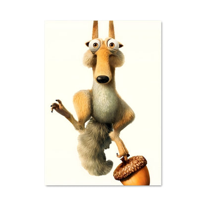 Poster Scrat en Vol