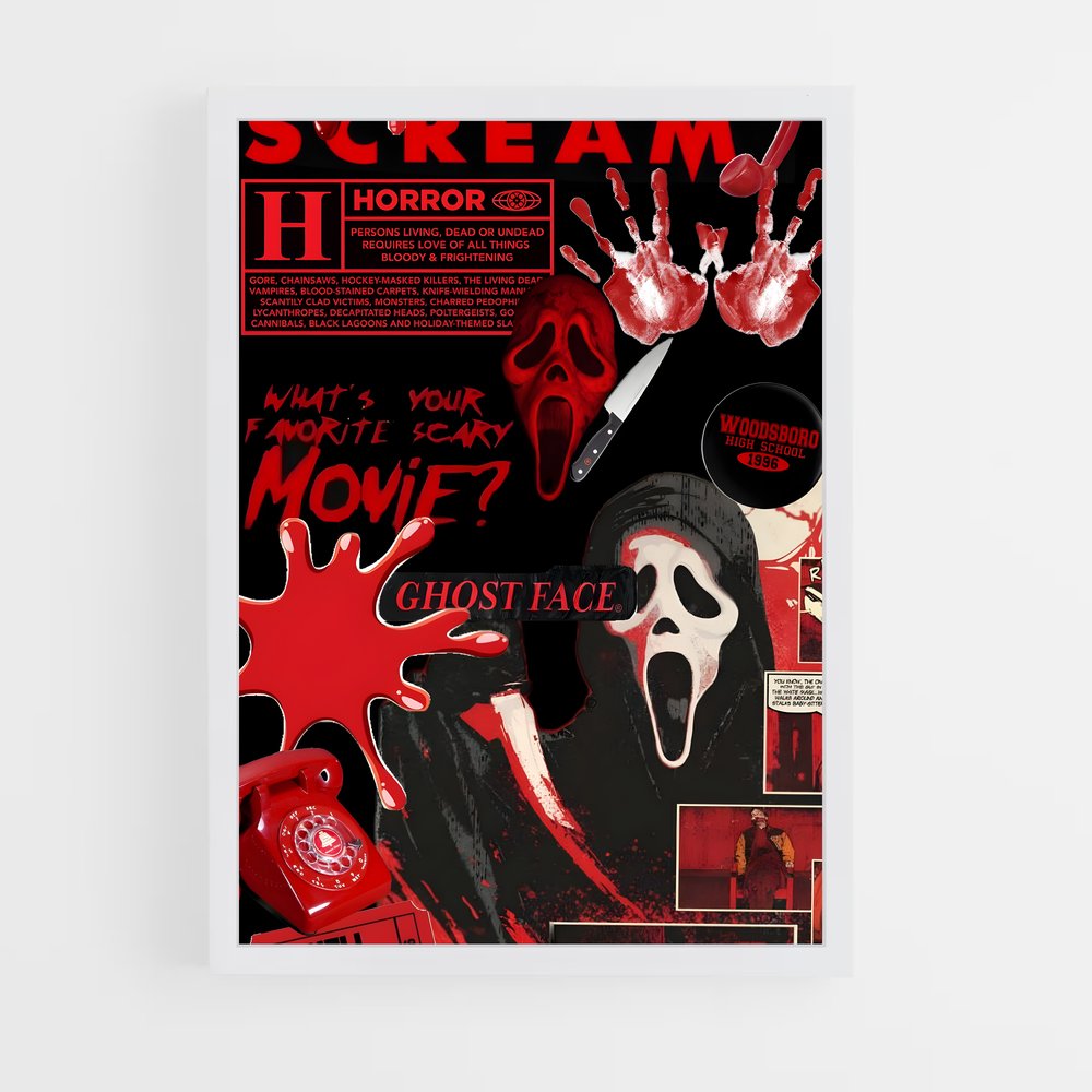 ap-scream-4 cadre Blanc
