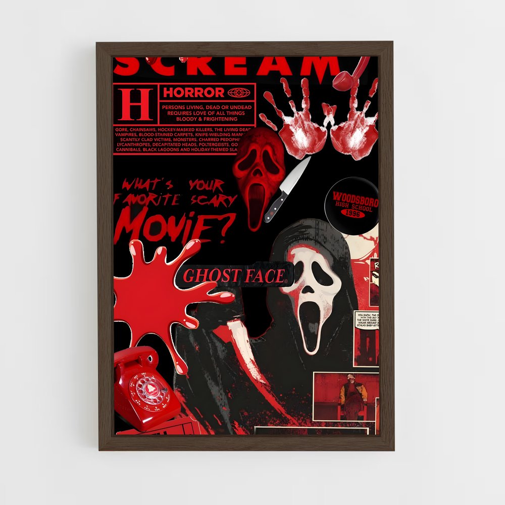 ap-scream-4 cadre Bois foncé