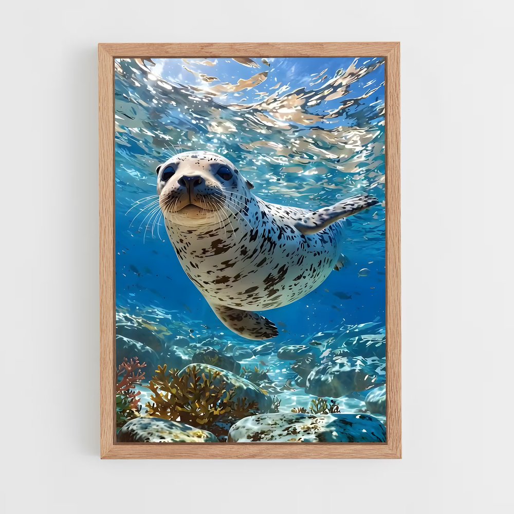 ap-sea lion-2 cadre Bois clair