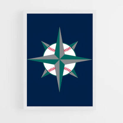 ap-seattle mariners-3 cadre Blanc