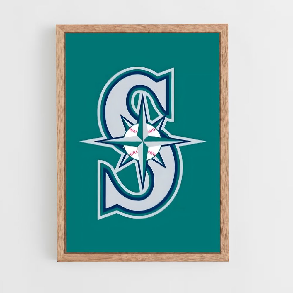 ap-seattle mariners-6 cadre Bois clair