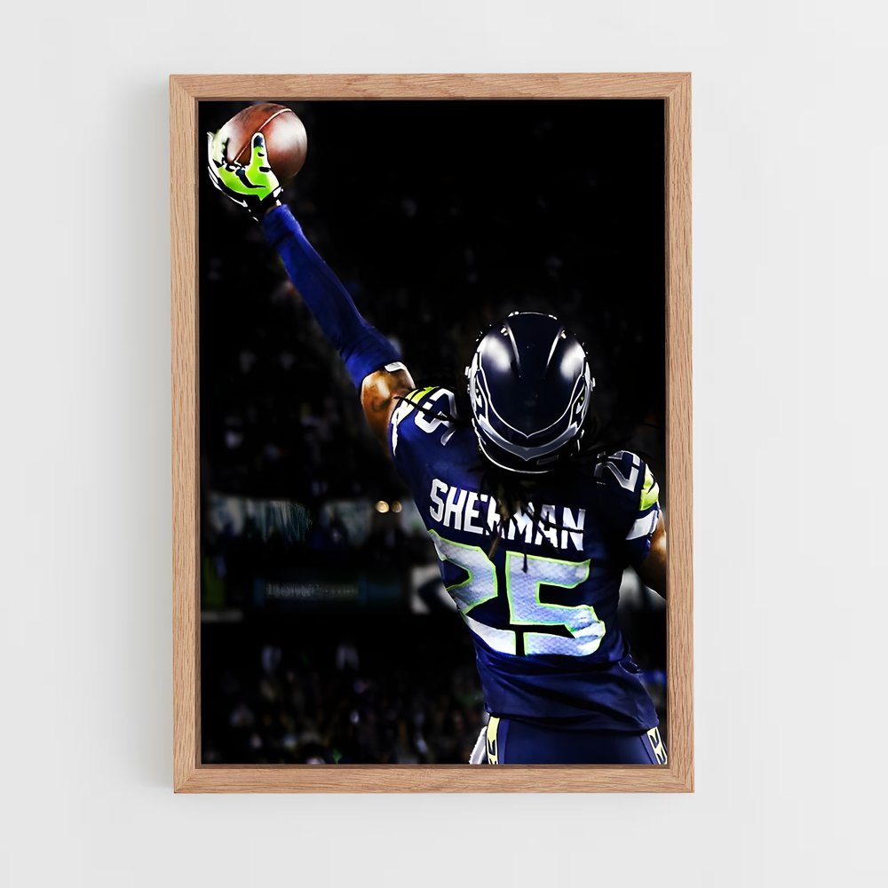 ap-seattle seahawks-3 cadre Bois clair