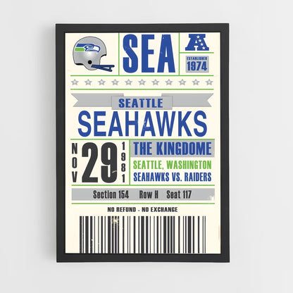 ap-seattle seahawks-6 cadre Noir