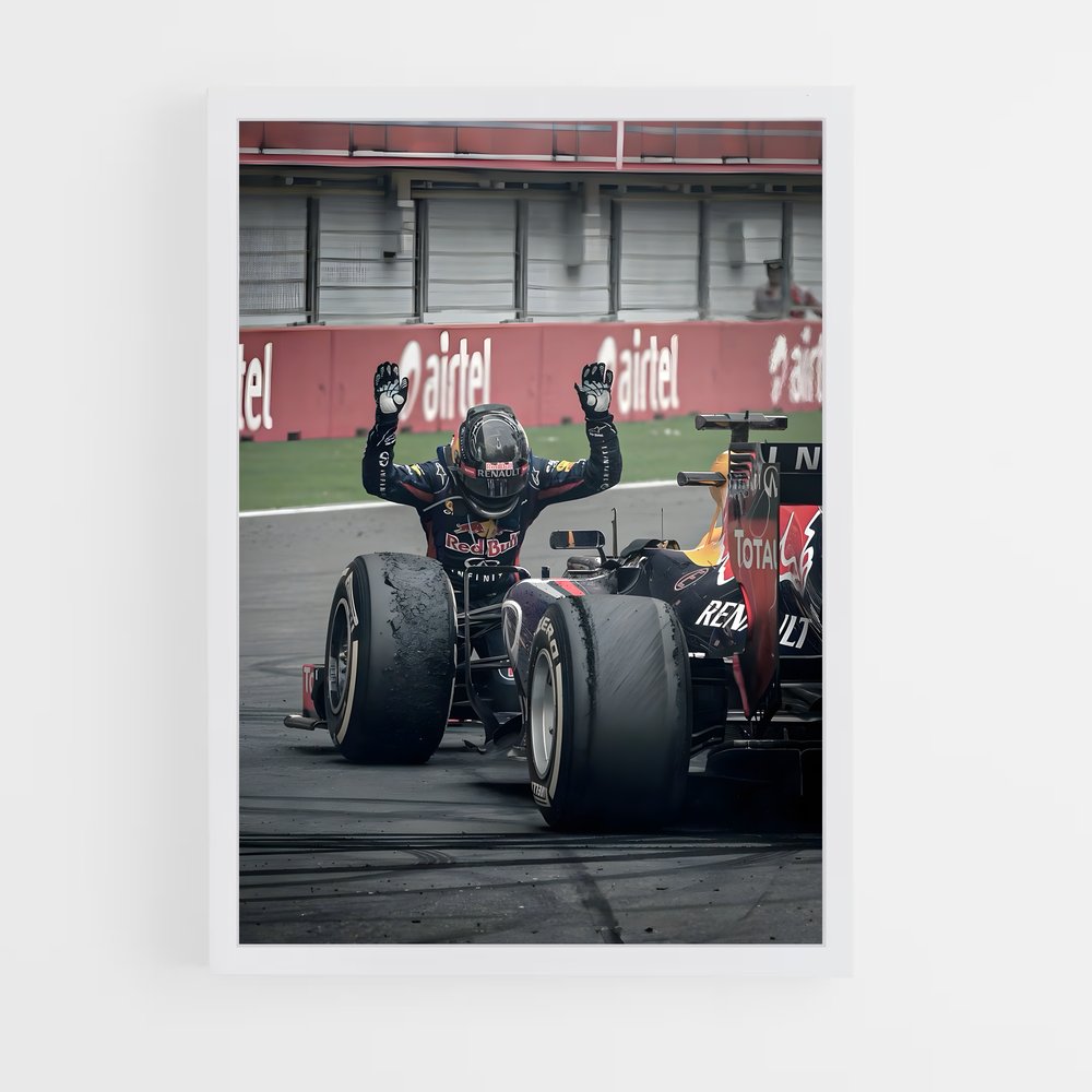 ap-sebastian vettel-1 cadre Blanc