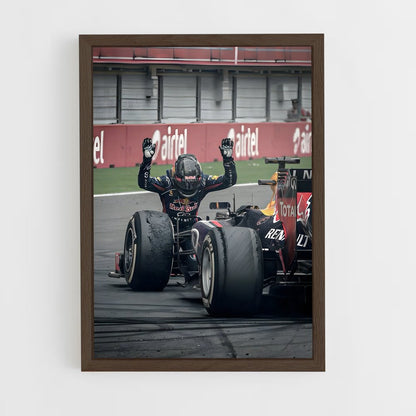 ap-sebastian vettel-1 cadre Bois foncé