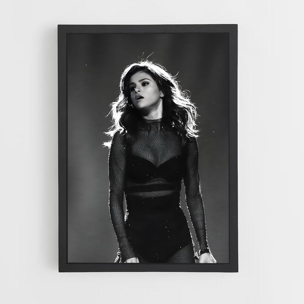 ap-selena gomez-3 cadre Noir